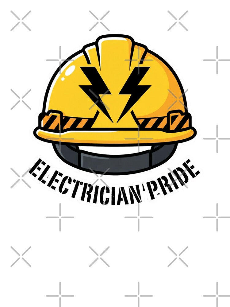 Funny Electrician High Voltage Personality Hard Hat Design by NeonNerd Studio