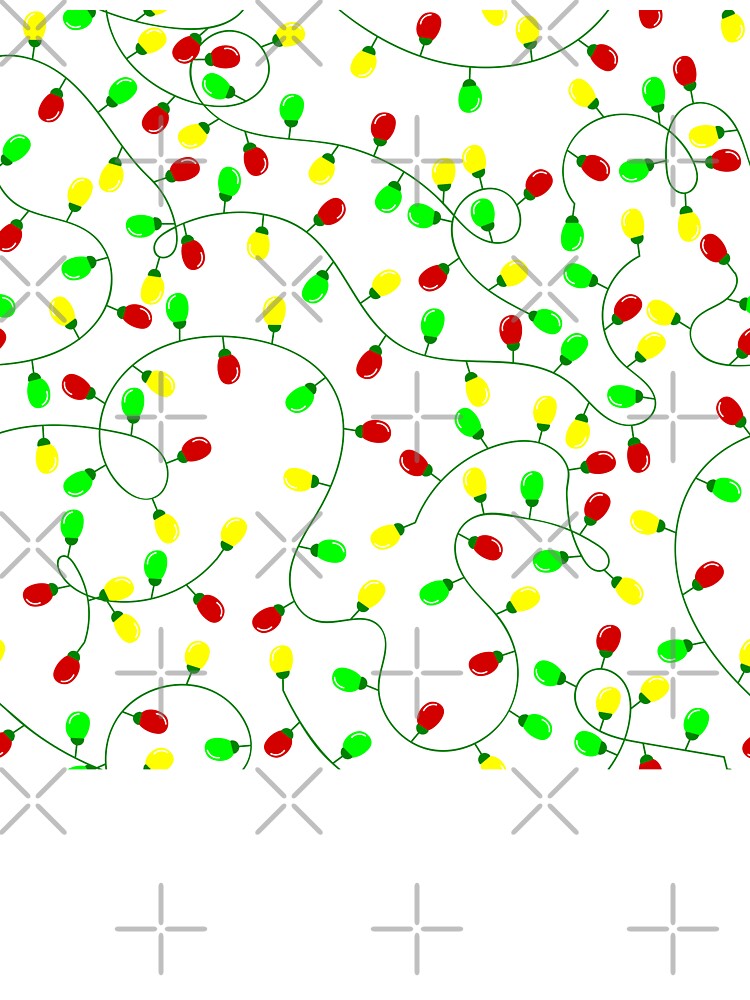 whimsical seamless christmas tree lights by Gossip Rag