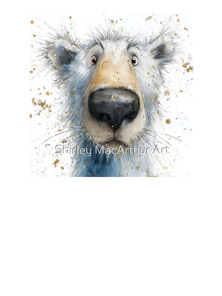 Cute Polar Bear Family ' PoLaR PeTe ' BY SHiRLeY MacARTHuR by Shirley MacArthur Art
