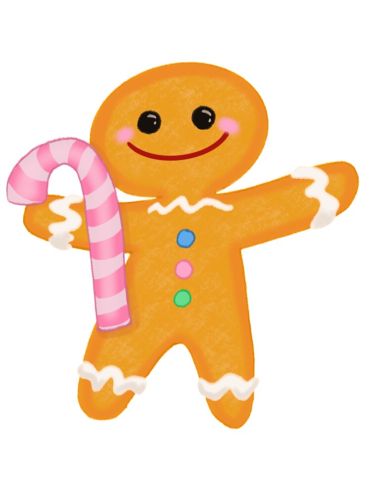 Gingerbread Man Sticker by rachelleybell