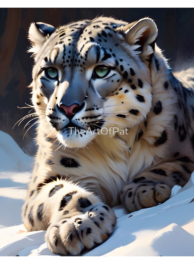 The Magnificent Snow Leopard by TheArtOfPat Unisex