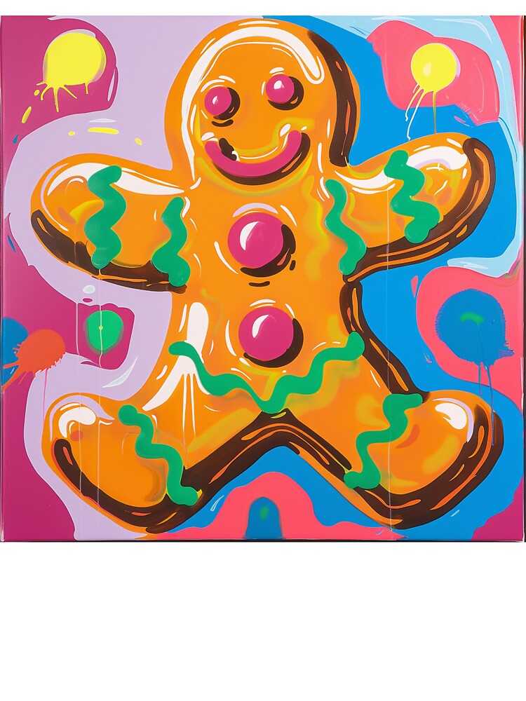 Gingerbread Man Pop Art 2 by AstroRisq