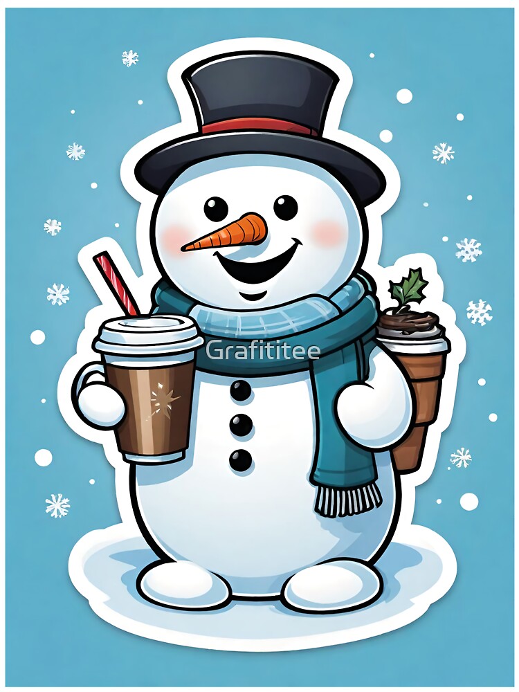Snowman Illustration 6828 by Grafititee