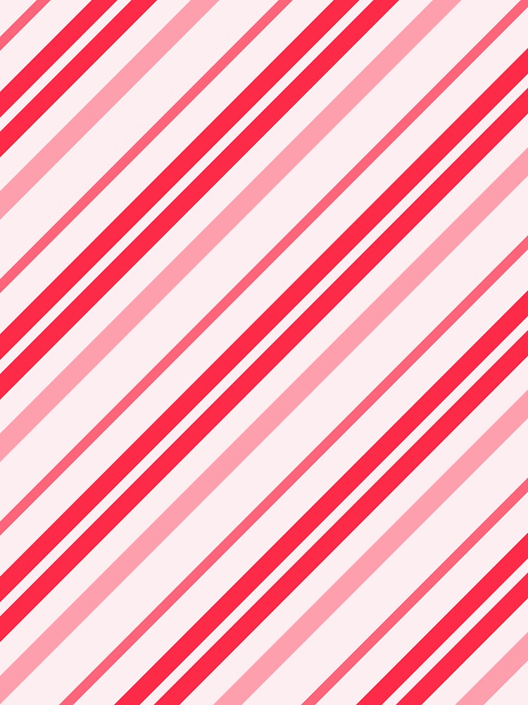 Pink & Red Candy Cane Christmas Stripes by newburyboutique
