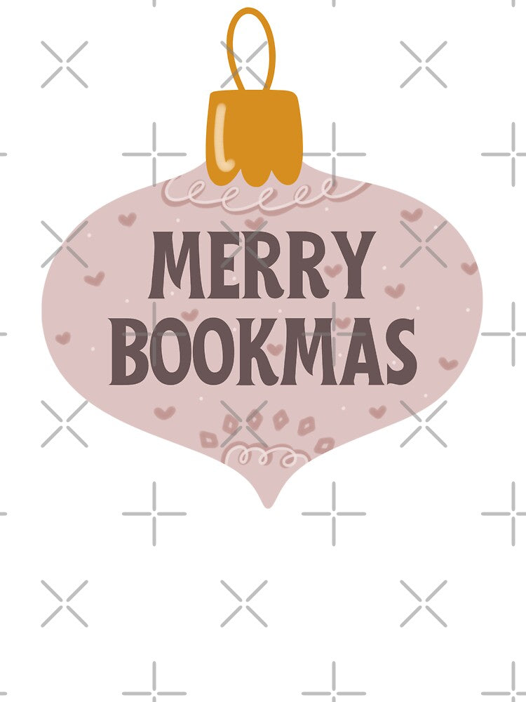merry bookmas - pink bookish christmas by Neadoodles