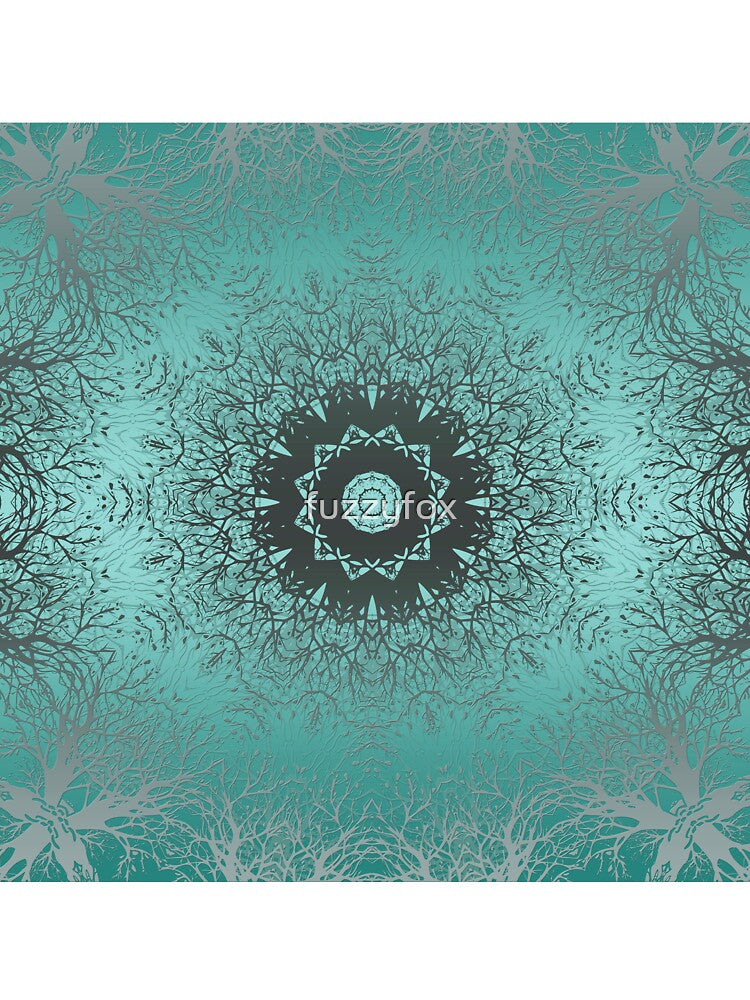 Turquoise ornament, kaleidoscope by fuzzyfox