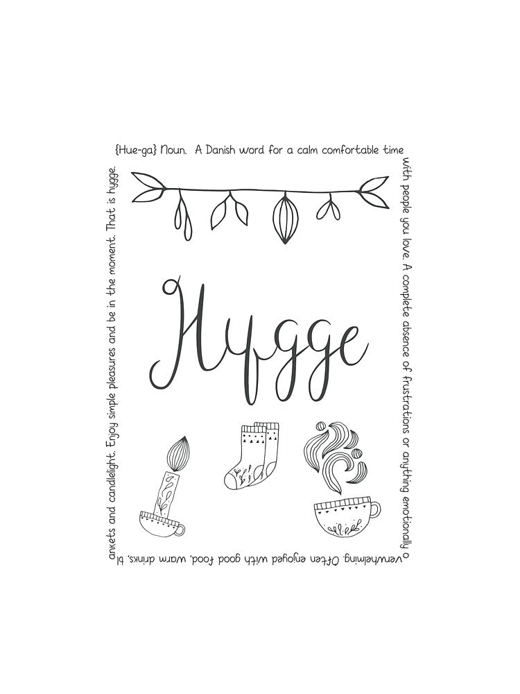 Hygge Definition - Typography print by Marianne1108