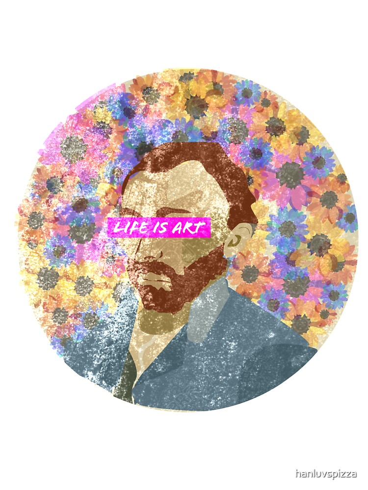 Distressed Van Gogh Sticker by hanluvspizza