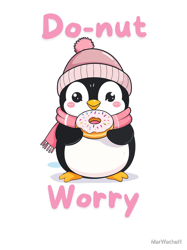 Copy of Kawaii Penguin in Scarf Sipping Cocoa – Cozy Campfire Winter Art by MarWachaN