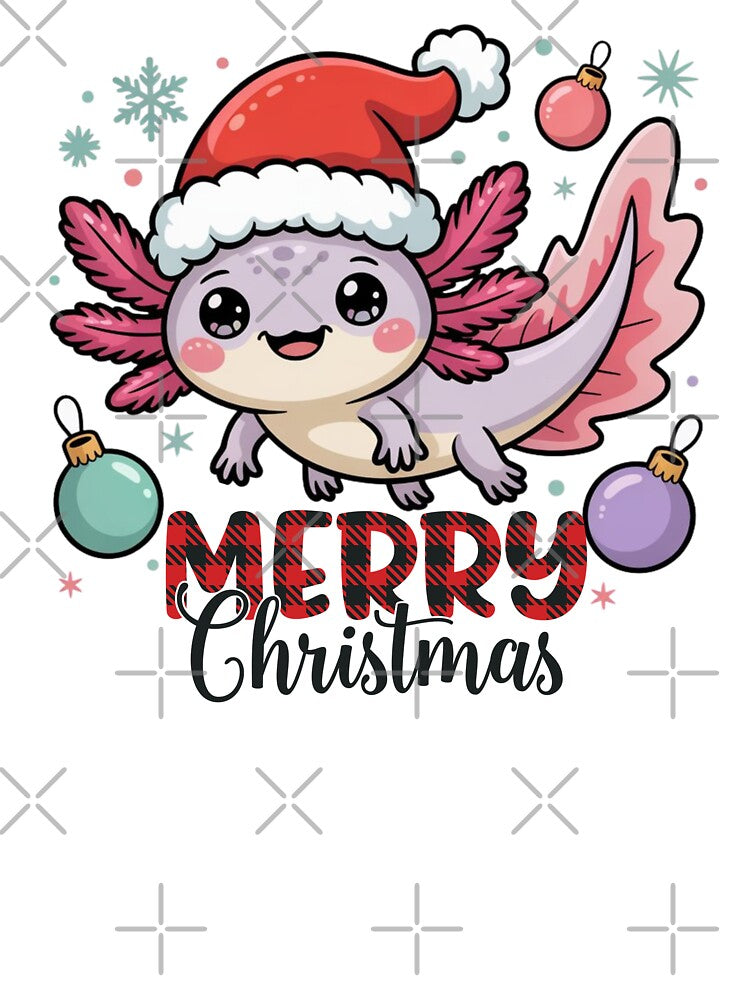 Merry christmas Cute Axolotl Christmas for Exotic Pet by DOPANDA .