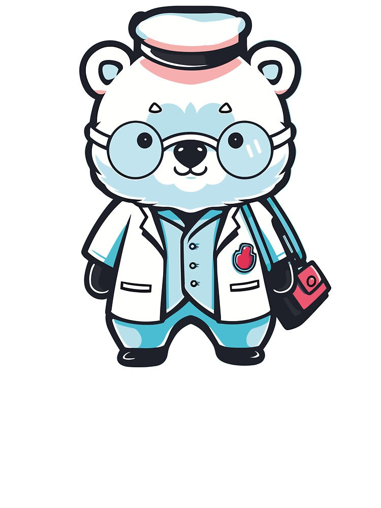 Kawaii Polar Bear as a Doctor by FurFashion
