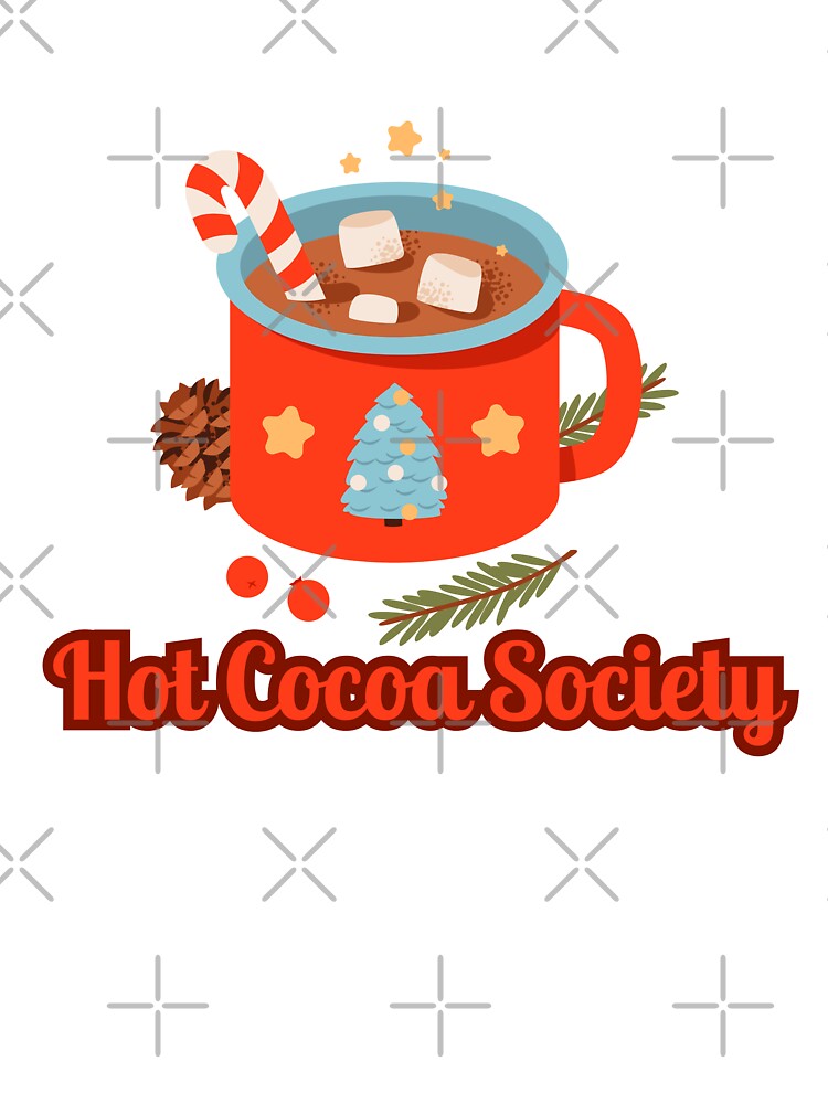 Hot Cocoa Society Christmas Mug Design by Inkworksbyshery