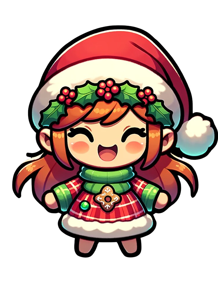 Joyful Christmas Girl by Juacua