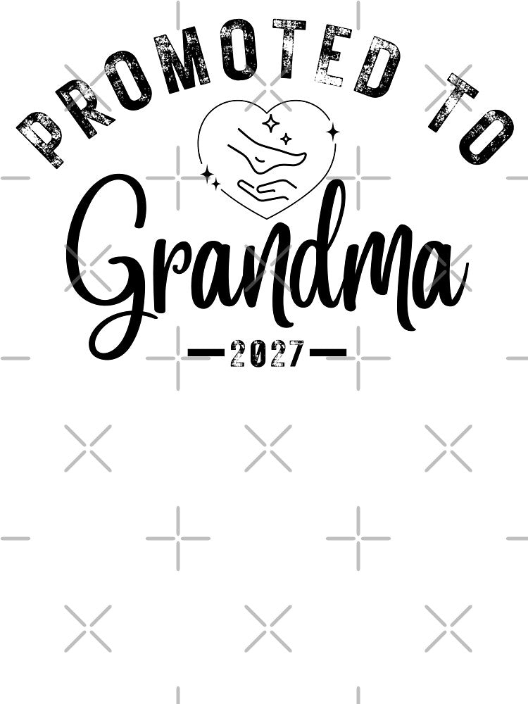 Promoted To Grandma Est 2027 – Vintage New Grandma Pregnancy Announcement Gift Design by Teetreasure2