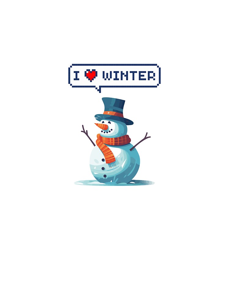 I Love Winter – Cozy Seasonal Typography Design by Giota29