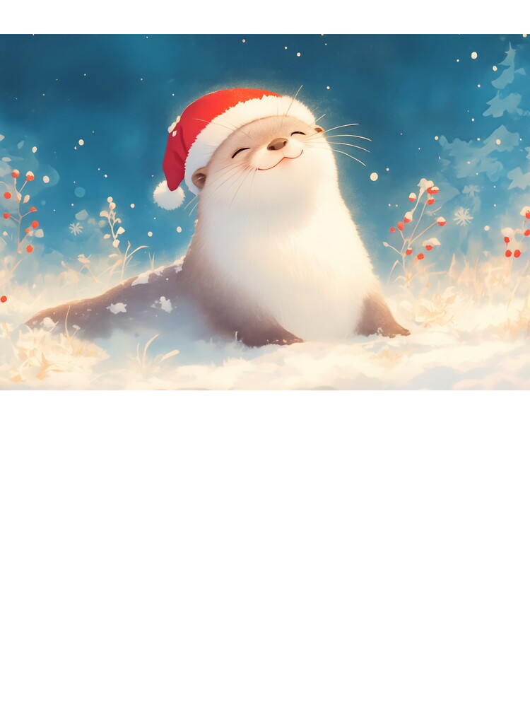 Otter Holiday Cheer by AshiraCreations