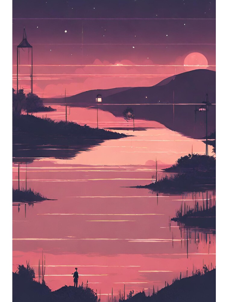 Pink lofi night time by cherry by hs (coucou)