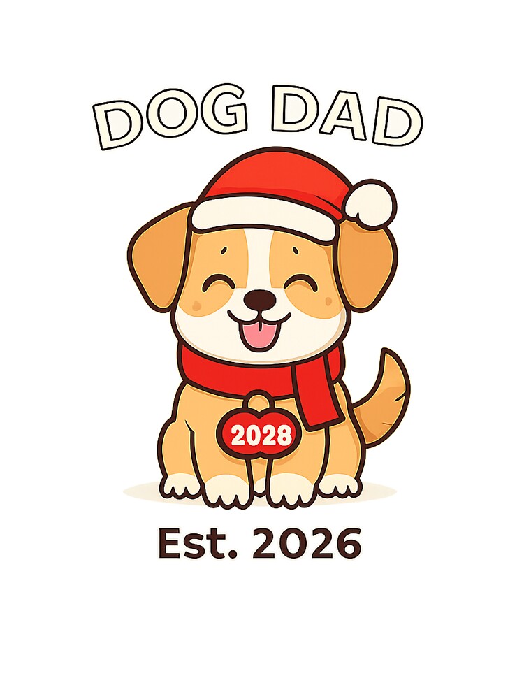 Dog Dad – Festive Christmas Puppy Design (Est. 2026) by StyleLap