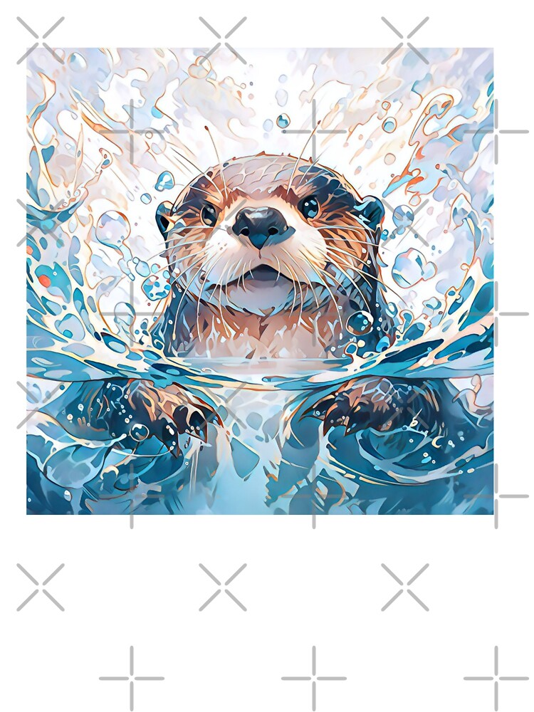 Cute Watercolor Otter by TheAnimalZ00