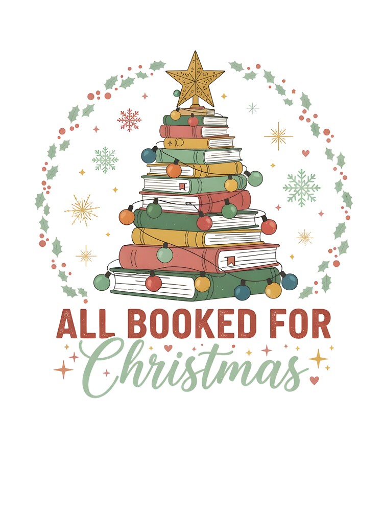 Cool All Booked for Christmas Book Lovers Xmas Tree Lights by ArtTee-Folie0