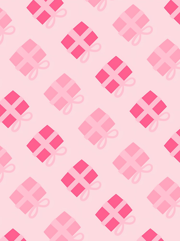 Pink Christmas Gifts On Light Pink Pattern by PatternsPalette