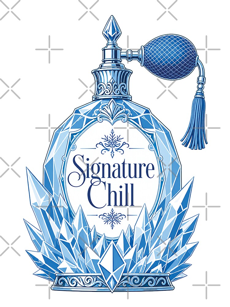 The Icy Perfumer — Vintage Winter Fragrance Graphic by KAYJAY DESIGNS