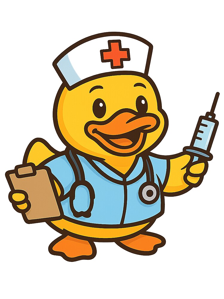 The duck that takes care of you with style and a syringe ready to act. by Patolabs