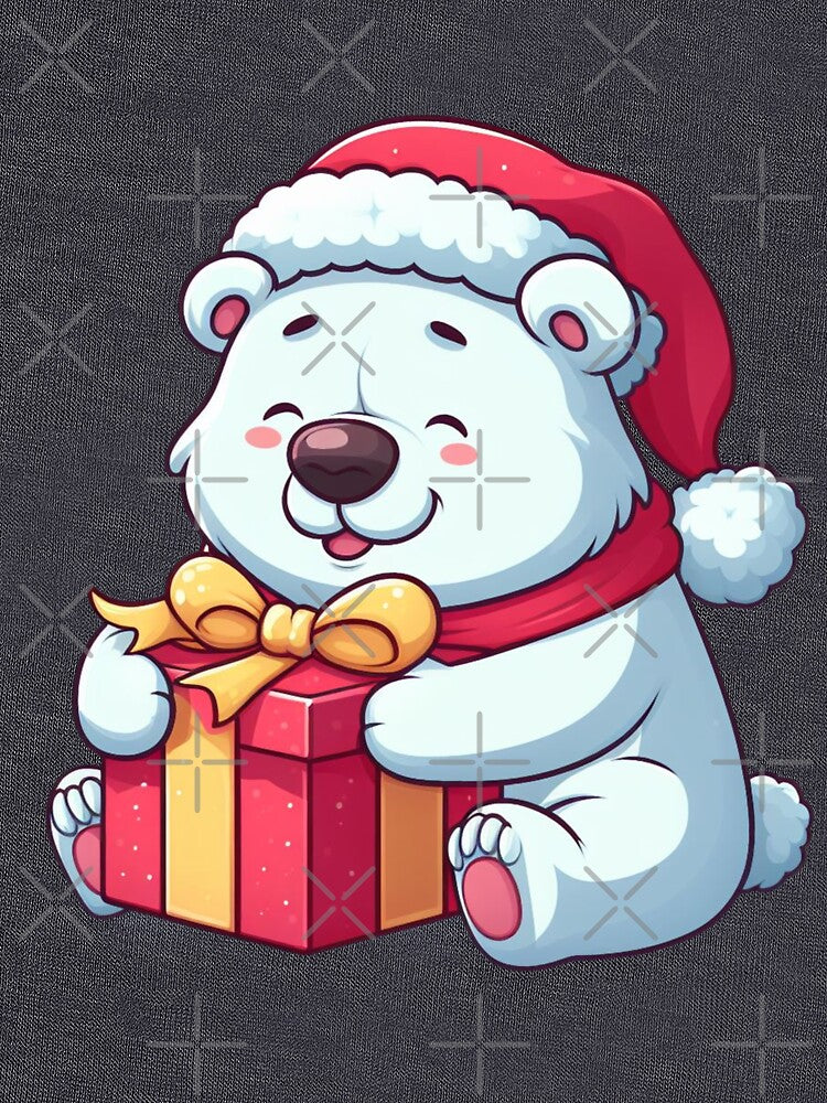 cute christmas polar bear by Animalia-