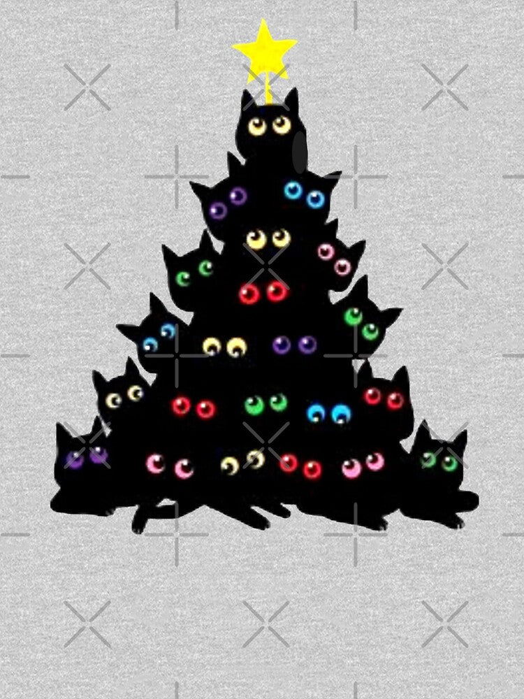 Copy of cat christmas tree shirt, christmas ornaments, christmas tree, christmas gifts by Sophistical