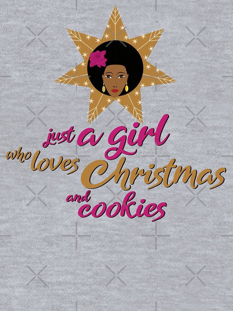 just a girl who loves christmas and cookies, cute black girl by KittySSmith