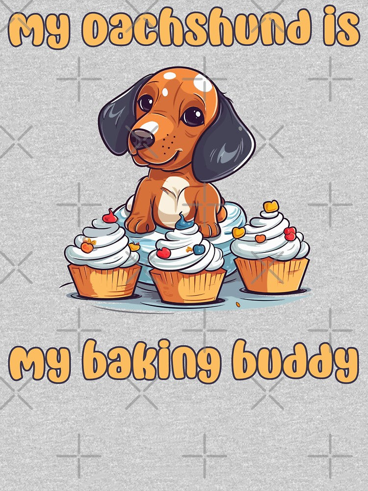 Dachshund Baking Buddy - A Cute Design for Bakers and Dog Lovers by brindled