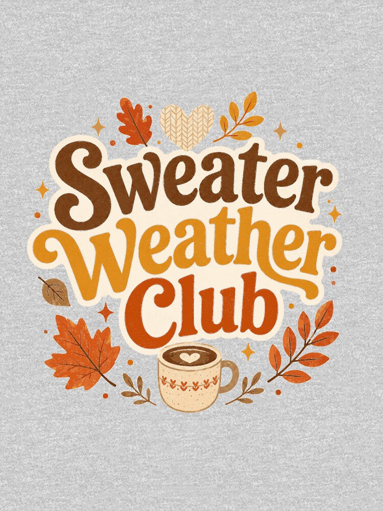 Sweater Weather Club – Vintage Cozy Autumn Design by Bright Little Things