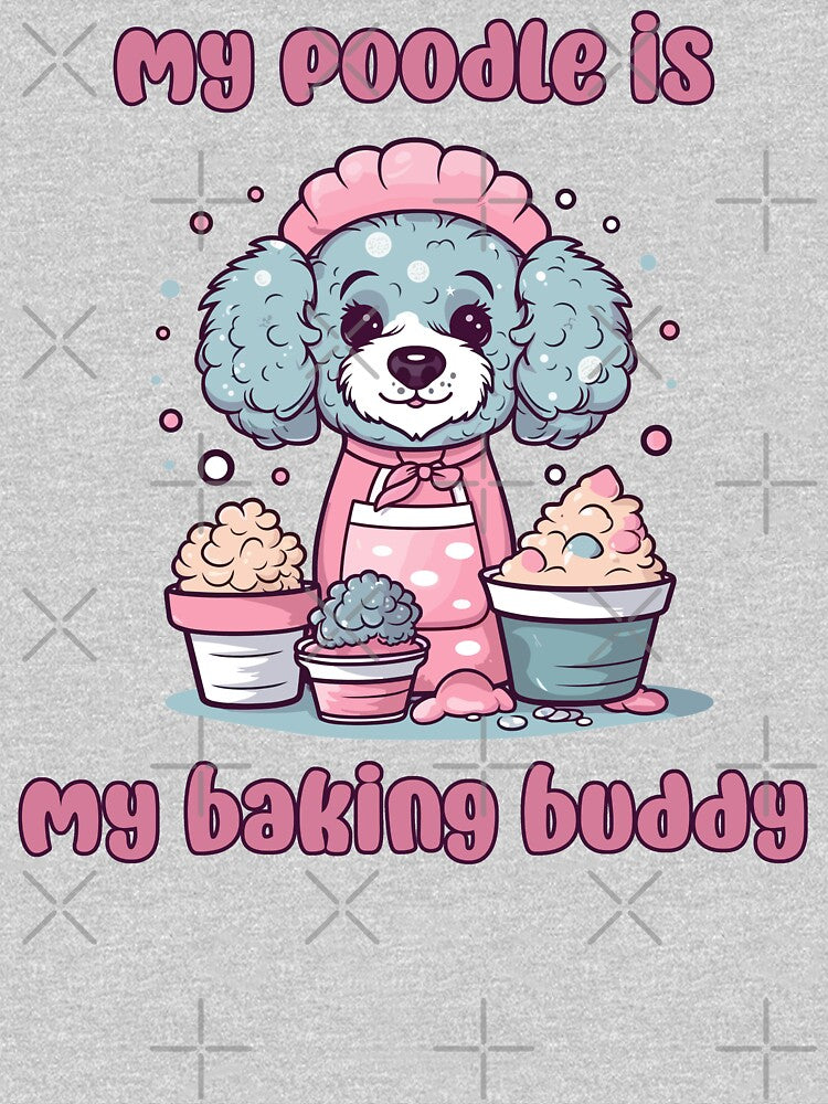 Poodle Baking Buddy - A Cute Design for Bakers and Dog Lovers by brindled