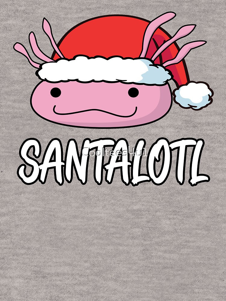 Funny Christmas Santalotl Axolotl Lovers T-Shirt by Cooltees4u1
