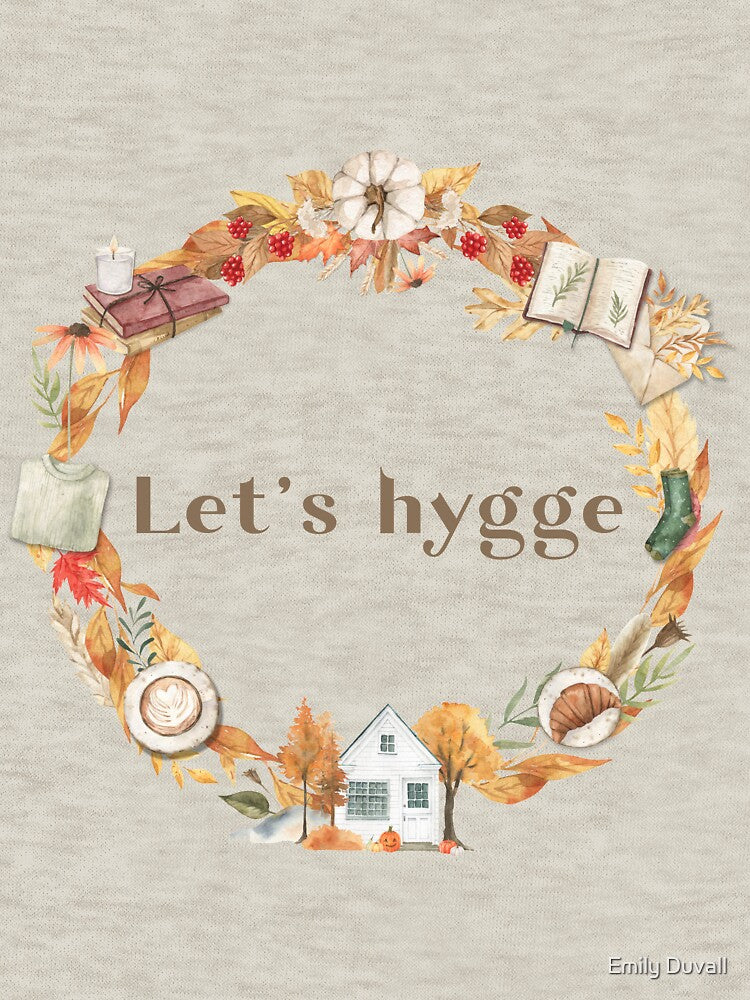 Let's Hygge Cozy Fall Art by Emily Duvall