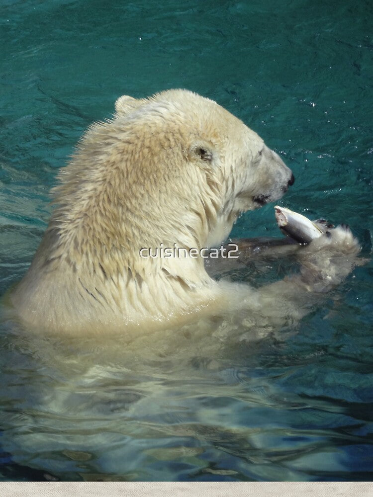 Polar bear fish dinner by cuisinecat2