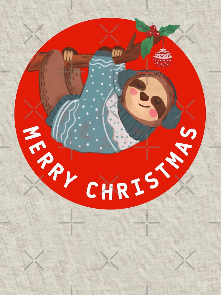 Sloth wishing merry Christmas by RIXXI HEY CO.