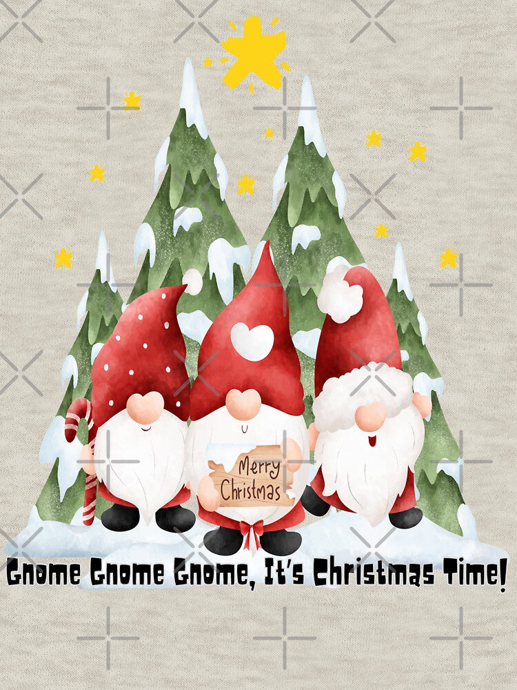 Gnome Gnome Gnome, It’s Christmas Time! | Santa Gnome Art | Holiday Decor & Apparel for Gnome Lovers by Gnome to Express