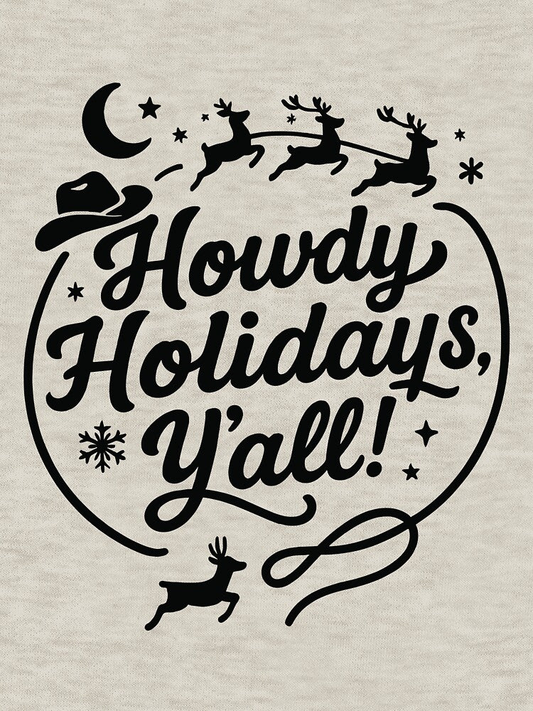 Christmas Howdy Holidays Y’all Western by LoomLevel