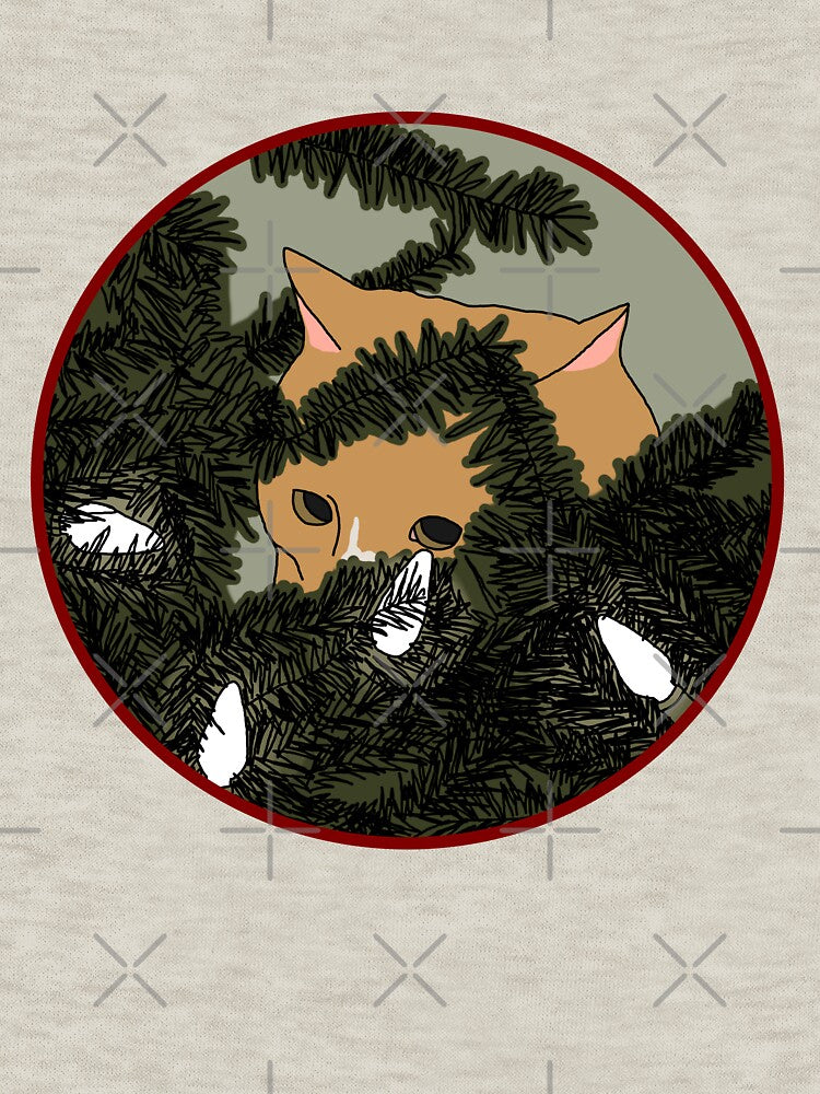 Christmas Cat (Orange and White) by nklange240