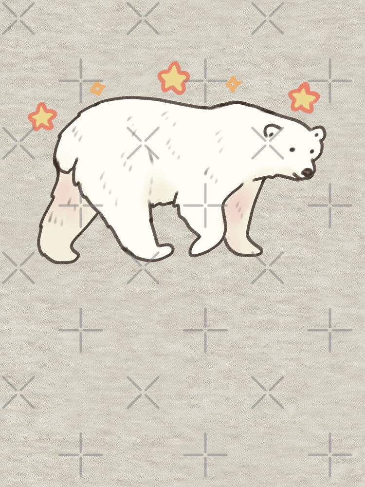 Cute Polar bear with stars by Artofmayara