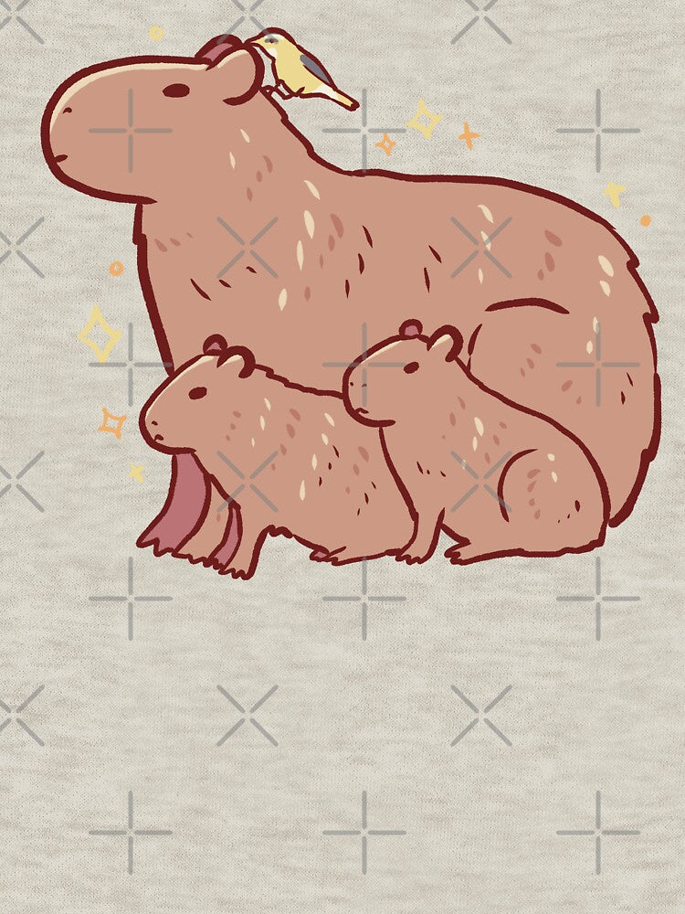 Capybara mom by Artofmayara
