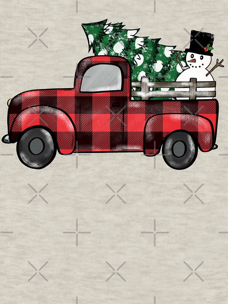 red plaid christmas truck by JavierShih