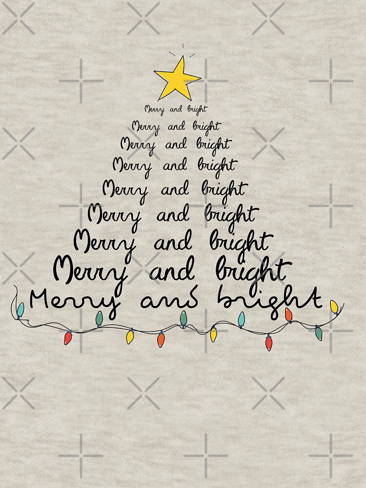 merry and bright christmas desing by Suhy