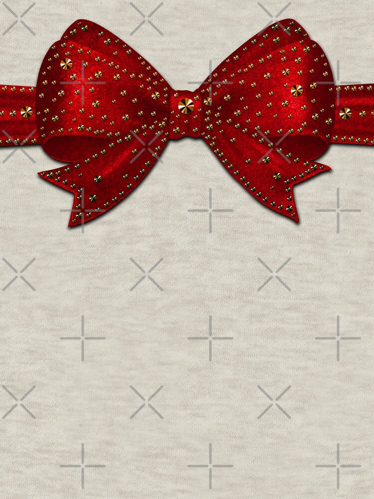 Xmas ribbon in red with glitter - Christmas by GlamourChick