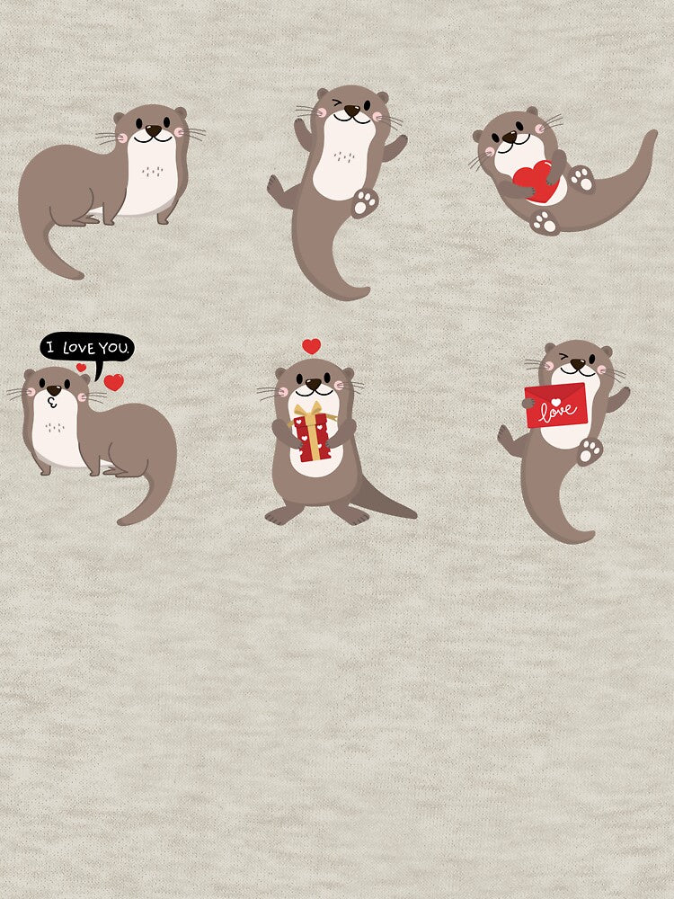 otter, Valentine's Day. by Luisshopp