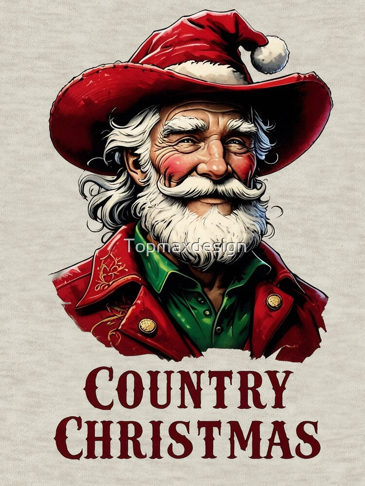 Wild West Santa Western Rodeo Country Christmas by Topmaxdesign