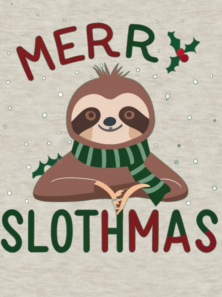 Cute Kawaii Merry Slothmas for Sloth Lovers by Laugh-Lines