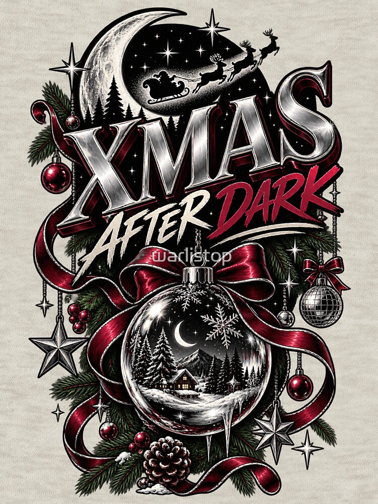 XMAS AFTER DARK – Gothic Luxury Christmas Night Holiday Design by warlistop