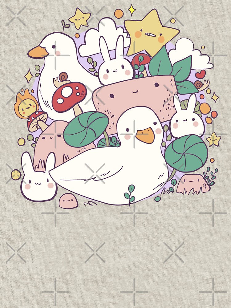 Cute Ducks and bunnies illustration by Artofmayara